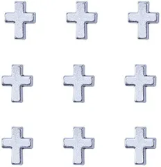 【在庫セール】NBEADS チャーム アクセサリーパーツ 約30個 合金 クロス スペーサービーズ 大穴ビーズ チベット風 ブレスレットネックレスDIYジュエリー作り アクセサリーパーツ DIY用 手芸材料 手作り素材 アンティークシルバー