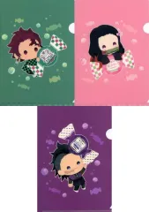 【中古】クリアファイル 竈門炭治郎＆竈門禰豆子＆不死川玄弥 ゆらふわシリーズ キャンディーver. A5クリアファイル3枚セットA 「鬼滅の刃」