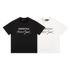 ESSENTIALS エッセンシャルズ Tシャツ FOG ロゴシャツ コットン  ユニセックス ゆったり ホワイト ブラック カーキ 並行輸入品 S M L XL