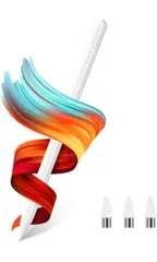 ⚫️ タッチペンKINGONEスタイラスペン 極細 超高精度 ipad専用ペンシル 電量表示/誤ON/OFF防止/磁気吸着機能対応 iPad/iPhone/Android/スマホ/タブレット用すたいらすぺん