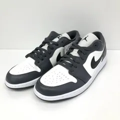 【中古】NIKE WMNS AIR JORDAN 1 LOW DARK GREY 28.5cm DC0774-102 ナイキ ウィメンズ エアジョーダン1 ロー ダークグレー[66]