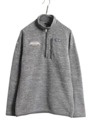 【お得なクーポン配布中!】 パタゴニア ベターセーター ハーフジップ メンズ M / 古着 18年製 Patagonia フリース セーター ジャケット プルオーバー カレッジ 刺繍 灰