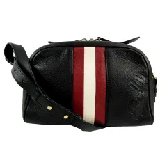 ▶︎kk Bally バリー　メッセンジャー　ショルダーバッグ　中古 BALLY バリー メッセンジャー ショルダーバッグ 本革 ブラックA4