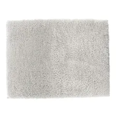 橋爪商店 浴室足ふきマット ライトグレー 約50cm×70cm コージーアップ バスマット 1