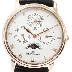 ブランパン Blancpain 6057-3642-55B ヴィルレ　パーペチュアルカレンダー K18PG 自動巻き メンズ美品保証書付き_832059のサムネイル