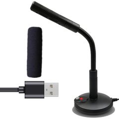 【数量限定】パソコン PC マイク USB コンデンサー 卓上 パソコン スポンジ 付き フレキシブル 360度回転 ミュート機能 リモート テレワーク オンライン会議