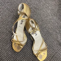 PRADA 36 1/2 サンダル アンクルストラップ パイソン柄/XC49 PRADA 36 1/2 サンダル アンクルストラップ パイソン柄/XC49