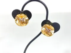 ニナリッチ　NINA RICCI　NRロゴ　フラワー　イヤリング　ゴールドカラー×シルバーカラー　送料無料