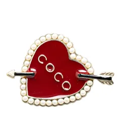 クリスマスセール⭐︎CHANEL シャネル ハート♡ブローチ CHANEL】シャネル ハートブローチ (CHANEL/ブローチ・コサージュ