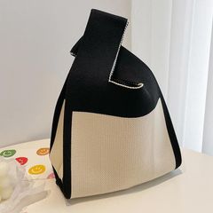 トートバッグ エコバッグ ミニバッグ かわいい オシャレ おしゃれ サブバック 黒/ベージュ