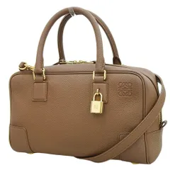 Brandays4BH23 LOEWE ロエベ レザー ハンドバッグ アマソナ23 赤色