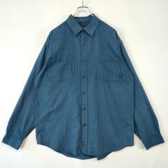 パタゴニア 長袖シャツ オーガニックコットン ネイビーストライプ M patagonia 53836F6