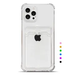 新品 【Pinscher（ピンシャー)】 iphone16 Pro Max (透明 クリア) 6.9インチ アイフォン16 プロ マックス ケース スマホケース カバー バンパー ポケット ポケット付き カード収納 TPU Qi充電 耐衝撃 エアクッション 擦
