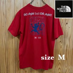 【古着】THENORTHFACE(ノースフェイス)半袖Tシャツ M 赤 USモデル アメリカ古着 アウトドア モンキーマジック