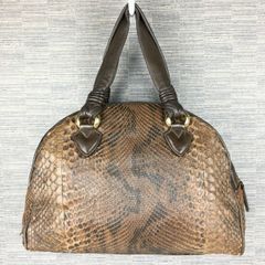 ♥️miu miu ハンドバッグ ゴールド パイソン柄 - メルカリ