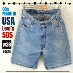 95年USA製★リーバイス505/Levi’s★デニムショート/ショーツ★レギュラーフィット★W36/94cm  #2505M014