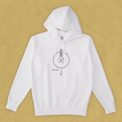 グラフィックパーカー　Play it Loud White -Parka-