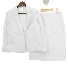 ジバンシー GIVENCHY ジャケット スカート セットアップ スーツ L～XL相当 ツイード 青系 ブル―系 入学式 卒業式 七五三 セレモニー