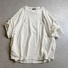 ★PAMEO POSE/サイドエンブロイダリーデザイン ロールアップスリーブ カットソー Tシャツ /ホワイト/パメオポーズのサムネイル