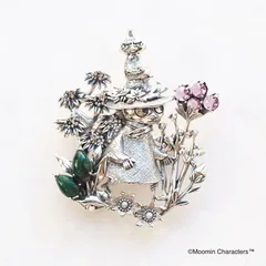 [正規取扱店] 走るスナフキン&リトルミイブローチペンダントトップ  ※専用BOX付き：碌山 送料無料 ※ネックレスチェーンなし【406C0005-TY】