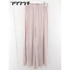 ◇ le.coeur blanc ルクールブラン ウエストゴム 裾スリット ワイドパンツ サイズ38 ピンクベージュ系 レディース  【中古】 【1110280000238】