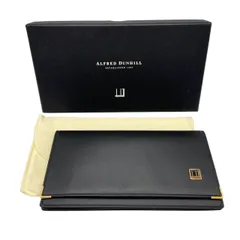【返品OK】未使用 dunhill ダンヒル 長財布 ロングウォレット ブラック レザー カードケース 札入れ 箱あり 【D】