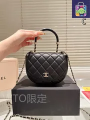 【今日特価】CHANEL 25c Early Spring Black Gold Chain Handle Bag シャネル 25c 早春 ブラックゴールド チェーンハンドル バッグ-WTO輸入