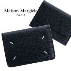 メゾンマルジェラ 財布 三つ折り Maison Margiela SA2UI0005 P4745 T8013 BLACK ブラック 4ステッチ レザー 本革 4STITCH TRI-FOLD WALLET コンパクトウォレット