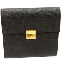 エルメス 三つ折り財布(小銭入れあり) 二つ折り財布 クリック12 ヴォーエプソン 黒