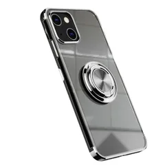 iPhone14 Plus ケース  スマホリング 耐衝撃 薄型 ケース 【Color】 シルバー