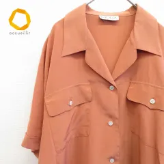 モガ MOGA シルク シャツ ブラウス 半袖 885133iのサムネイル