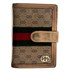 GUCCI　グッチ　名刺入れ　カードケース　定期入れ　ブラウン　レディース　メンズ