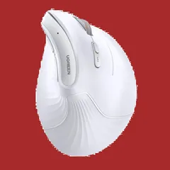 【人気商品】6ボタン 1000/1600/2000/4000 無線2.4GHz DPI 5.0 マウスアームを防止 Bluetooth 人間工学デザイン 静音 PC 縦型 ノートPC ワイヤレスマウス タブレットなどに対応 UGREEN ホワイト