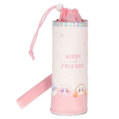 ☆ 별의 커비/POPPINGUP ☆ 캐릭터 병 케이스 숄더 타입 페트병 홀더 세련된 페트병 커버 어깨걸이 보냉 500 목걸이 스트랩 대각선 병 홀더 병 케이스 외출 빈손 캐릭터