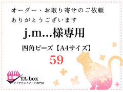 59☆j.m...様専用 四角ビーズ【A4サイズ】オーダーページ☆ダイヤモンドアート