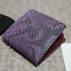 【新品】バイソンレザー コインケース バイオレット 小銭入れ ミニ財布 メンズ レディース