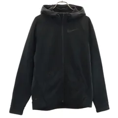 NIKE ナイキ 長袖 DRI FIT ジップパーカー S ブラック メンズ 古着