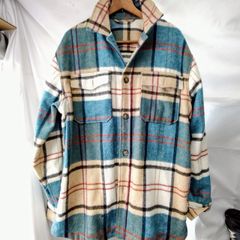 【❗️✨スペイン製✨❗️】現状品　ZARA チェック柄 ウール混 シャツジャケット Lサイズ  REGULAR FIT 一部ダメージ有り