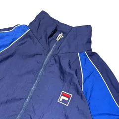90's 00's FILA ナイロンジャケット Y2K ジップアップ オーバーサイズ B-boy トラックジャケット
