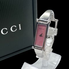 美品　新品電池✨　グッチ　1400L レディース　腕時計　　ピンクシェル　GG グッチ GUCCI バングルウォッチ ピンクシェル 1400L ピンク