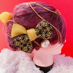 畳縁リボン☆成人式髪飾り☆卒業式髪飾り☆結婚式髪飾り☆袴ヘア☆よさこい髪飾り☆お祭り髪飾り☆リボン☆御神輿☆だんじり髪飾り☆お揃い☆