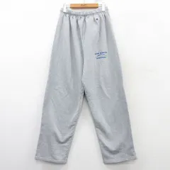 W33/古着 チャンピオン champion リバースウィーブ スウェット パンツ メンズ 00s フットボール グレー 霜降り 25mar06 中古 ボトムス ロン