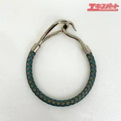 エルメス HERMES ジャンボ ブレスレット チョーカー 編み込み レザー シルバー金具 アクセサリー ミスマ店