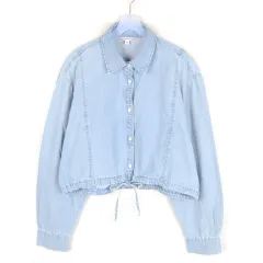 GUESS ショート デニムシャツ レディース XS デニム シャツ CN2226