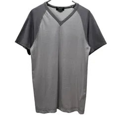COMME des GARCONS HOMME PLUS EVER GREEN 03AW カーブ復刻 ラグランツートーンVネックTシャツ カットソー Archive Curve