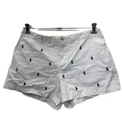 POLO RALPH LAUREN チノ ショートパンツ レディース W34 ホワイト ポロラルフローレン ポニーロゴ 短パン 古着卸 アメリカ仕入 2508-225