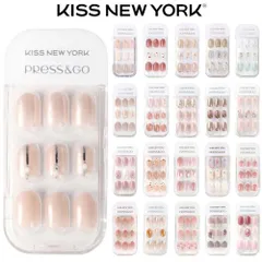 KISS NEW YORK キスニューヨーク プレス＆ゴー ラグジュアリー（送料無料）ワンタッチネイルチップ ネイルファイル付き セルフネイル ジェルネイル マニキュア プレスアンドゴーのサムネイル