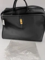 【K-1256】FIGAROPARIS ボストンバック 旅行鞄 ブラック ゴールド金具 未使用と思われる