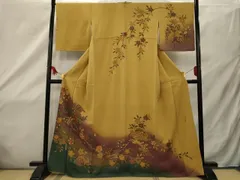 平和屋着物■京の名門　じゅらく謹製　訪問着　作家物　草花文　暈し染め　金彩　正絹　逸品　AAAQ1691sx