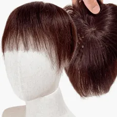 Luce brillare かつら 男性 女性 カツラ 部分ウィッグ ウイッグ メンズ レディース つむじ 頭頂部 人毛 ショート 国内メーカー つむじにヘアプラスmaxi＋ (ダークブラウン(maxi)) [ダークブラウン(maxi)]